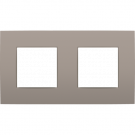 Niko 134-76800 Tweevoudige afdekplaat met 71 mm centerafstand Intense bronze