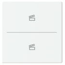 Busch Jaeger LFST/A.2.63.11-84 Future Linear Afdekking 2-voudig wip voor keypad met symbool “Scene" Studiowit