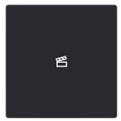 Busch Jaeger LFST/A.1.63.11-885 Future Linear Afdekking 1-voudig wip voor keypad met symbool “Scene" Zwart mat