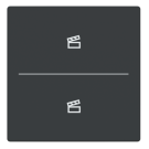 Busch Jaeger LFST/A.2.63.11-81 Future Linear Afdekking 2-voudig wip voor keypad met symbool “Scene" Antraciet