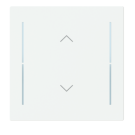 Busch Jaeger LFAW/A.1.70.11-44M Busch-art linear Afdekking 1-voudig wip voor keypad met symbool “omhoog omlaag" Studiowit mat