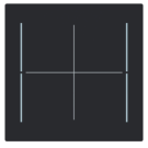 Busch Jaeger LFW/A.4.70.11-45M Busch-art linear Afdekking 4-voudig voor keypad Zwart mat