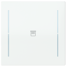 Busch Jaeger LFJ/A.1.70.11-44G Busch-art linear Afdekking 1-voudig wip voor keypad met symbool “Jaloezie" Studiowit