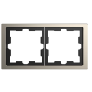 Schneider Electric Merten MTN4020-6550 Systeem Design D-Life 2-voudig afdekraam Metaal Nikkel