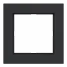 Hager WAD6100BM A.1 Afdekraam 1-voudig Nachtzwart mat