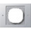 Gira 021165 TX_44 Afdekraam 1-voudig breukvast met afdichtflens enkelvoudig kleur Aluminium