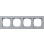 Gira 0214255 Afdekraam vlakke inbouw E2 4-voudig kleur aluminium 
