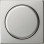 Gira 0650600 Systeem 55 Afdekking met knop voor dimmer en elektronische potentiometer Edelstaal