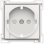 Niko 154-66908 Afwerkingsset voor stopcontact met randaarde, beschermings afsluiters en spannings aanduiding White coated