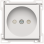 Niko 154-66501 Afwerkingsset voor stopcontact zonder aarding met beschermingsafsluiters White coated
