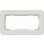 Gira 1002421 Afdekraam E3 Tweevoudig zonder middenstijl Lichtgrijs Soft-Touch met draagframe antraciet