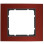 Berker 10113012 B.3 Afdekraam 1-voudig aluminium rood geëloxeerd, binnenring antraciet mat