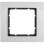 Berker 10116904 B.7 Afdekraam 1-voudig aluminium geëloxeerd binnenring antraciet mat