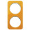Berker 10122339 R.1 Afdekraam 2-voudig Acryl Oranje met Polarwitte sokkel