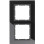 Berker 10126616 B.7 Afdekraam 2-voudig glas zwart