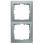 Berker 10129939 S.1 Afdekraam 2-voudig, kleur aluminium mat