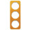 Berker 10132339 R.1 Afdekraam 3-voudig Acryl Oranje met Polarwitte sokkel