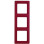 Berker 10136062 Q.1 Afdekraam 3-voudig, rood soft-finish