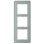 Berker 10136079 Q.7 Afdekraam 3-voudig, Glas Polarwit
