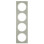 Berker 10142214 R.3 Afdekraam 4-voudig Edelstaal met Polarwitte sokkel