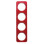 Berker 10142349 R.1 Afdekraam 4-voudig Acryl Rood met Polarwitte sokkel