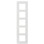 Berker 10156189 Q.7 Afdekraam 5-voudig, Polarwit soft-finish