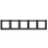 Berker 10256016 Q.1 Afdekraam 5-voudig met tekstveld, antraciet soft-finish Horizontaal