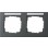 Gira 109223 Afdekraam 2-voudig horizontaal met tekstkader