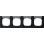 Gira 109409 E2 Afdekraam 4-voudig horizontaal met tekstkader Zwart mat