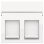 Niko 111-65200 Centraalplaat data 2x rj, Bright white