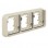 Berker 13303502 W.1 Afdekraam voor inbouwmontage 3-voudig Horizontaal Polarwit