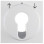 Berker 15068989 S.1/B.3/B.7 Centraaldeel voor sleutelcilinder jaloeziebediening polarwit glans