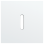 Niko 154-56101 Enkelvoudige afdekplaat voor enkelvoudige schakelfuncties Rocker White steel