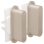 Niko 166-56002 Set Tweevoudige Schakelfuncties Rocker Steel champagne coated