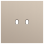 Niko 166-57102 Enkelvoudige afdekplaat voor tweevoudige schakelfuncties Toggle Steel champagne coated