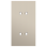 Niko 166-57852 Tweevoudig afdekplaat, verticaal 71 mm centerafstand, voor tweevoudige schakelfuncties Toggle steel champagne coated