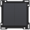 Niko 122-61505 afwerkingsset voor serieschakelaar, wisselschakelaar, Anthracite