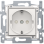 Niko 101-66915 Stopcontact met randaarde en insteekklemmen, sokkel en afwerkingsset White