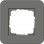 Gira 0211413 Afdekraam E3 1-voudig Donkergrijs Soft-Touch met draagframe zuiver wit glanzend