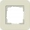 Gira 0211417 Afdekraam E3 1-voudig Zand Soft-Touch met draagframe zuiver wit glanzend
