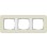 Gira 0213417 Afdekraam E3 3-voudig Zand Soft-Touch met draagframe zuiver wit glanzend