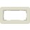 Gira 1002417 Afdekraam E3 Tweevoudig zonder middenstijl Zand Soft-Touch met draagframe zuiver wit glanzend