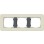 Gira 0213427 Afdekraam E3 3-voudig Zand Soft-Touch met draagframe antraciet