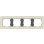 Gira 0214427 Afdekraam E3 4-voudig Zand Soft-Touch met draagframe antraciet