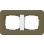 Gira 0212416 Afdekraam E3 2-voudig Umbra Soft-Touch met draagframe zuiver wit glanzend