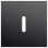 Niko 224-56101 Enkelvoudige afdekplaat voor enkelvoudige schakelfuncties Rocker alu black brushed