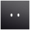 Niko 224-57102 Enkelvoudige afdekplaat voor tweevoudige schakelfuncties Toggle Alu black brushed