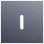 Niko 226-56101 Enkelvoudige afdekplaat voor enkelvoudige schakelfuncties Rocker alu blue grey brushed