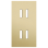 Niko 227-56852 Tweevoudig afdekplaat, verticaal 71 mm centerafstand, voor tweevoudige schakelfuncties Rocker alu gold brushed