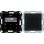 Gira 2280005 Systeem 55 Inbouwradio RDS met een luidspreker Opzetstuk bedieningselement in zwartglaslook Zwart mat